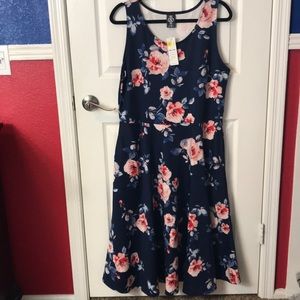 Agnes & Dora Angelou Dress. NWT XXL. Navy blue